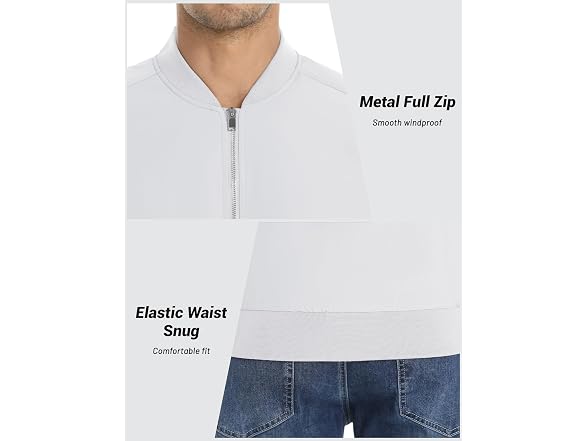 Crysully Men (XL) Lightweight Bomber Jacket Coat