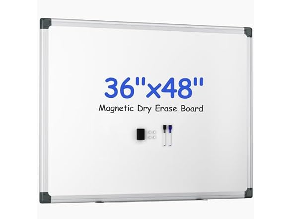 VUSIGN Magnetic White Board Hanging, 36" x 24"
