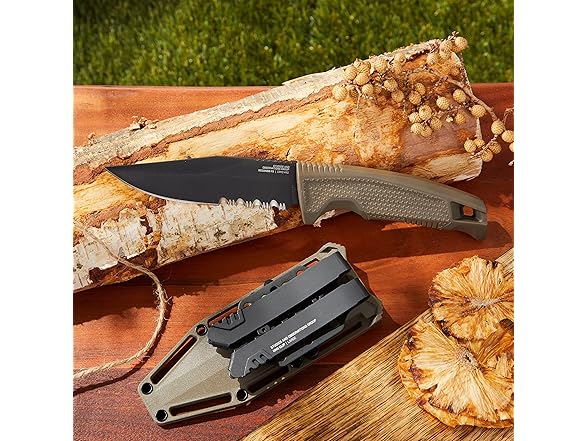 SOG Recondo FX Partially Serrated Fixed-Blade Tactical Duty Knife
