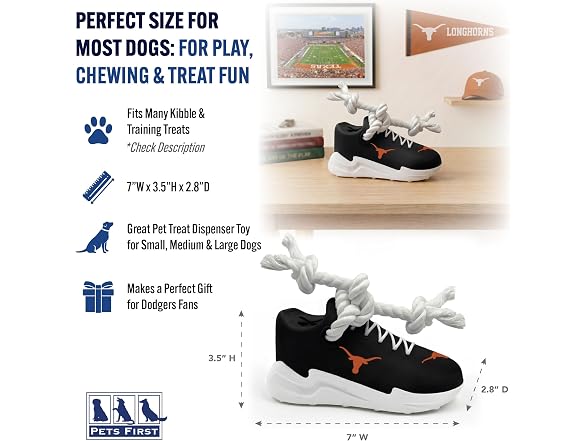Pets First NCAA Texas Longhorns Cleat Sneaker Spike