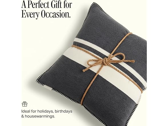 Preston Lane Highrise Throw Pillow – 21" x 21" Slate