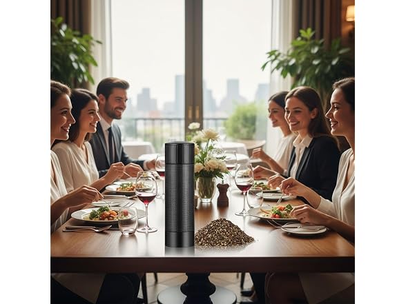 Aluminum Pepper Mill, Adjustable Manual