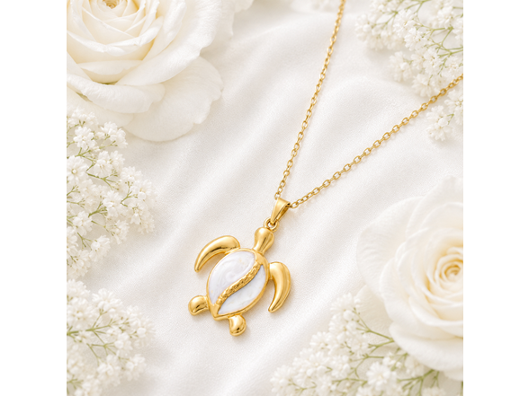 18K Gold Plated Sea Turtle Necklace