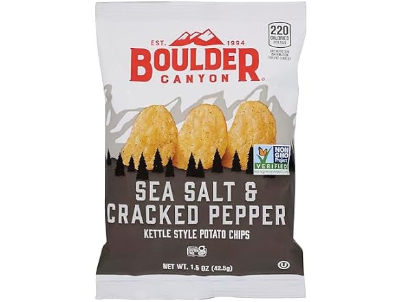 Boulder Canyon Chips Sea Salt & Cracker Pepper
