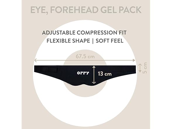 ORRY Eye Forehead Mask Wearable Gel Pack Heat Cold Therapy