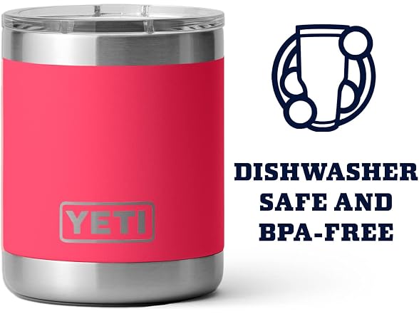 YETI Rambler 10oz Lowball, Bimini Pink