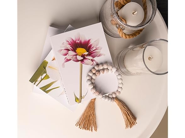 DuoDeco Floral Print Decorative Books