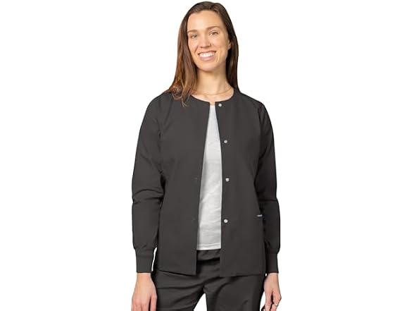 Adar Medical Uniforms Women (L) Adar Scrubs Pewter