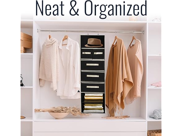 Hanging Closet Organizer w/ Drawers