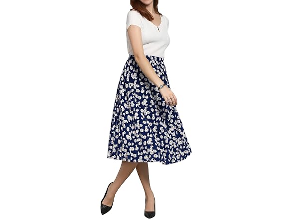 Chartou Women (XS) Chic Elastic High Waisted Skirt