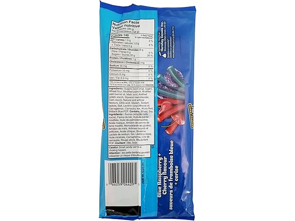 (6-Pack) Jolly Rancher Ropes Blue Raspberry/Cherry