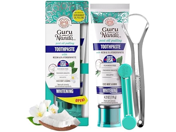 GuruNanda Hydroxyapatite Toothpaste Whitening