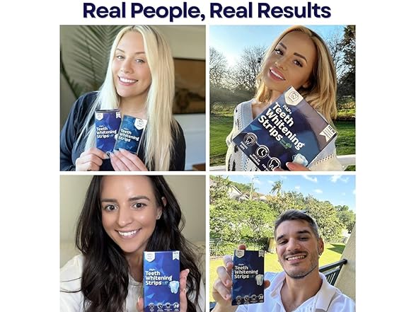 DENTELO Teeth Whitening Strips, 28 Strips