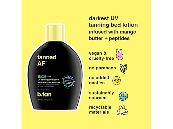 b.tan UV Tanning Bed Lotion