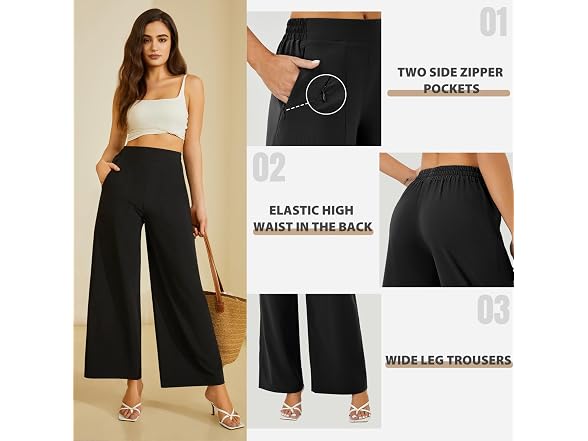 FireSwan Women (XL) Wide Leg Work Pants Trousers