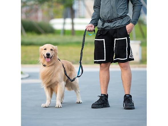 iYoShop Hands Free Dog Leash with Zipper Pouch