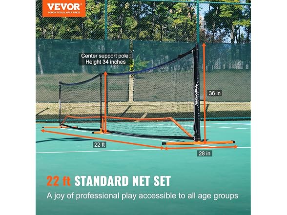 VEVOR Portable Pickleball Net System
