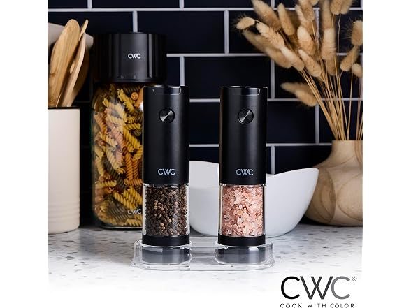 Electric Salt And Pepper Grinder Set