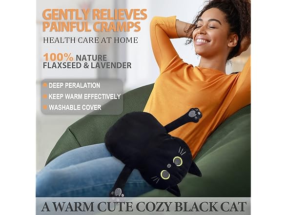 Large Microwave Heating Pad with Washable Cover