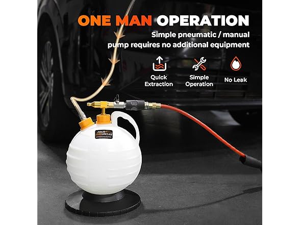 FOUR UNCLES 6L Pneumatic/Manual Oil Extractor Pump