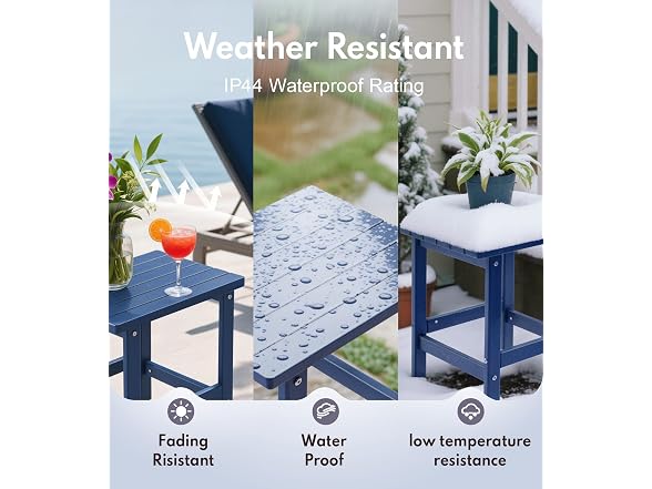PASAMIC Adirondack Square Side Table