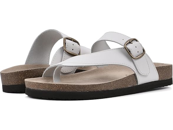 Kid's White Mountain White Sandal (2M)