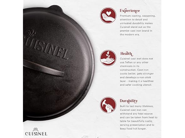 Cuisinel Cast Iron Lid - Fits 12"