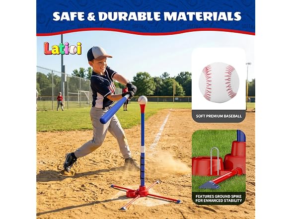 Latioi W1467 3-in-1 T Ball Set for Kids