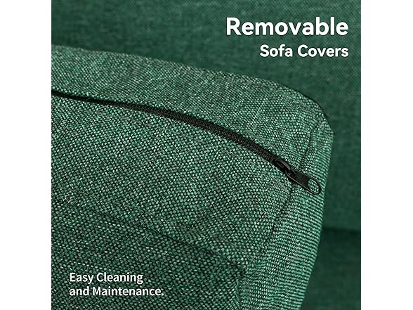 BFD Mid Century Modern Loveseat Couch, 56"