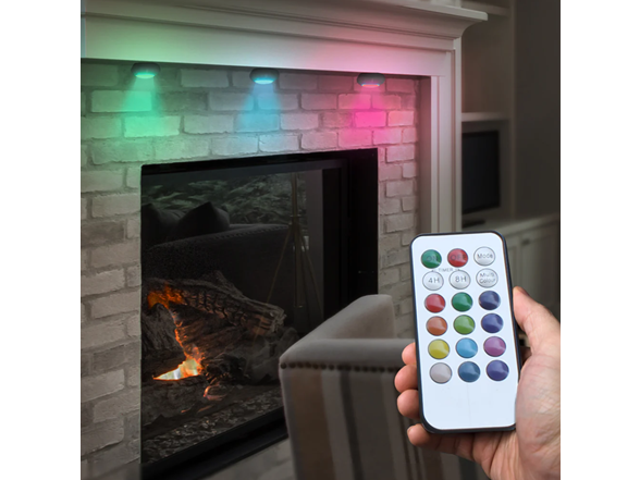Aduro 3Pk Color Changing Wireless Lights w/ Remote