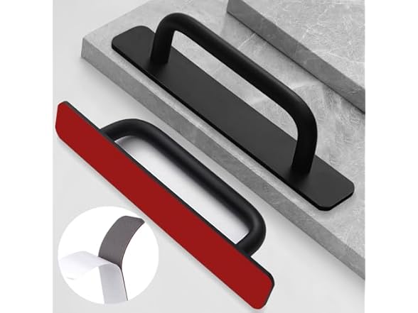 Matte Black Round Cabinet Handles