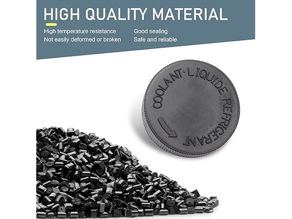 Eratus Radiator Reservoir Cap 2pc Black