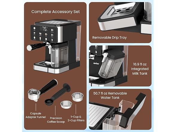 SUNVIVIPRO Espresso & Americano Machine
