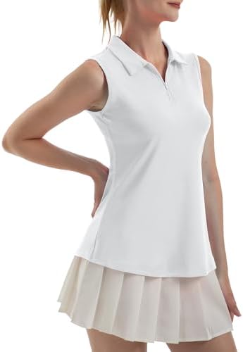 Fkeep Women (XS) Sleeveless Polo Golf Dry T-Shirts - Gallery 49