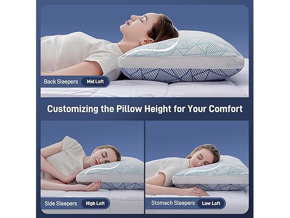 Paxavofa Shredded Memory Foam Pillow