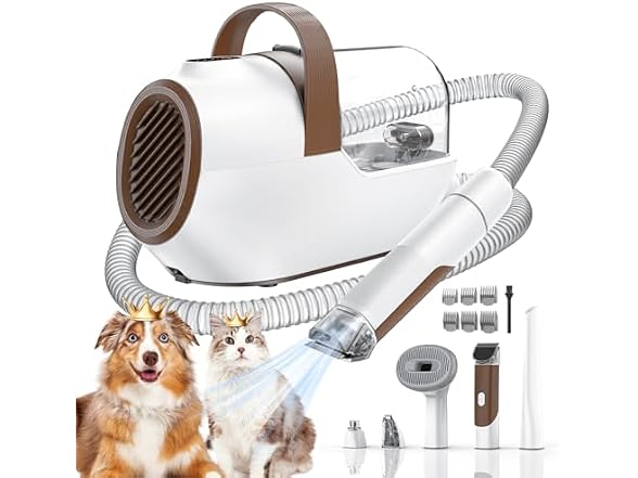 Dog Grooming Vacuum, Dog Grooming Kit with P