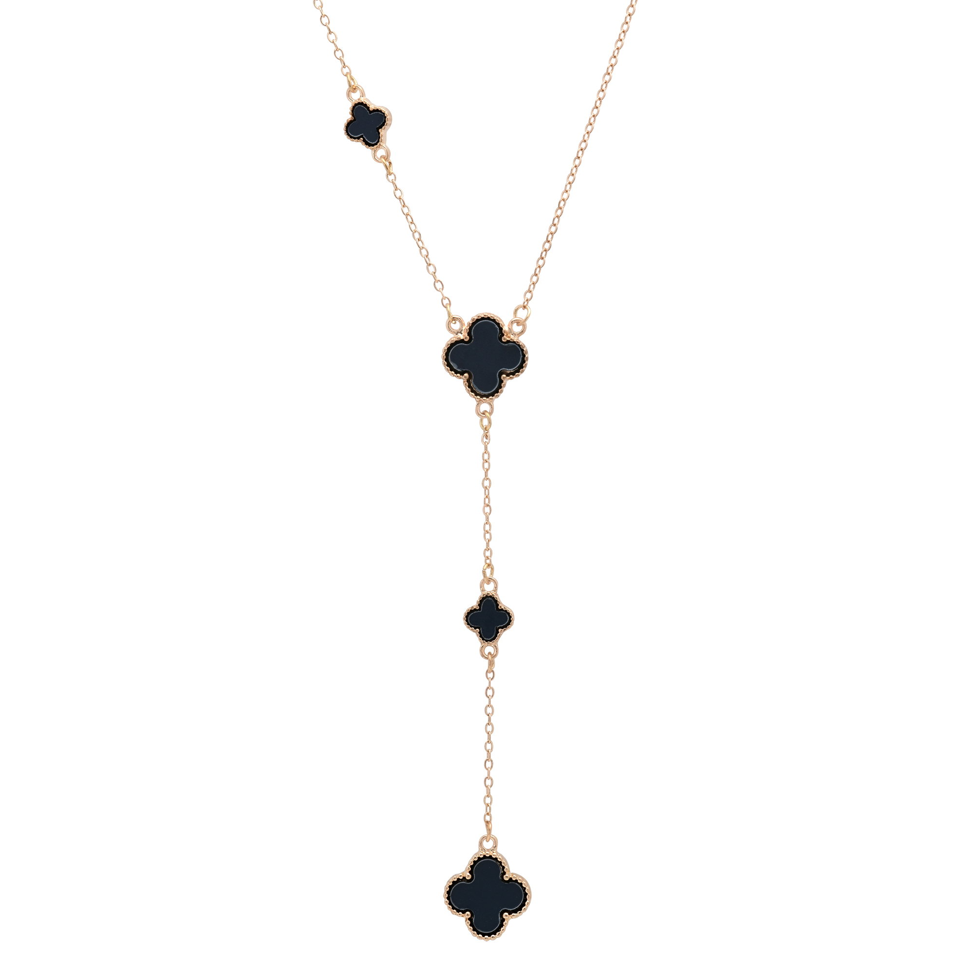 Multi Clover Drop Necklace - Gallery 5