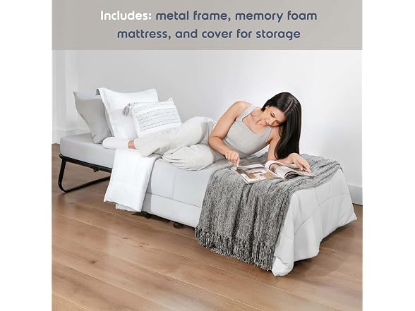 Nestl Folding Bed with 5" Luxury Memory Foam Mattress