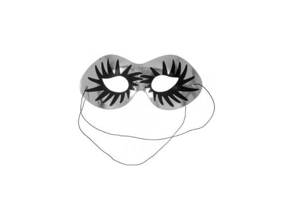 Forum Novelties Eye Mask (Silver w Black) Pkg 1
