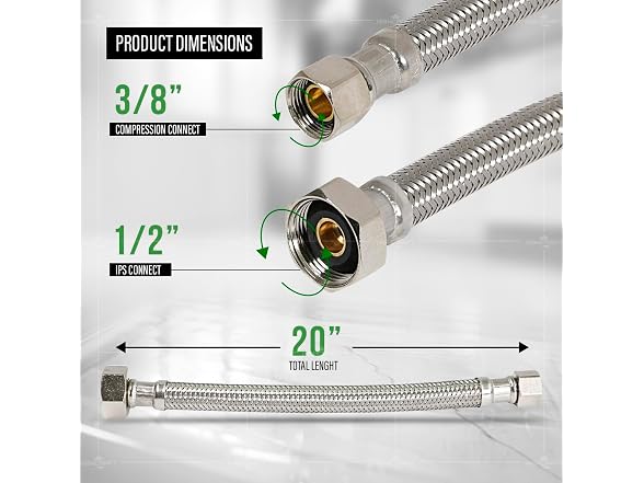 Highcraft Braided Faucet Connector