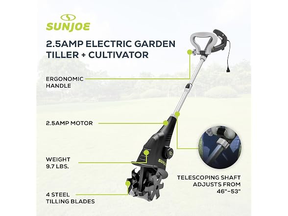 Sun Joe Corded Electric Garden Cultivator