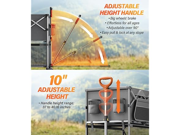 Collapsible Wagon Double Decker Grey