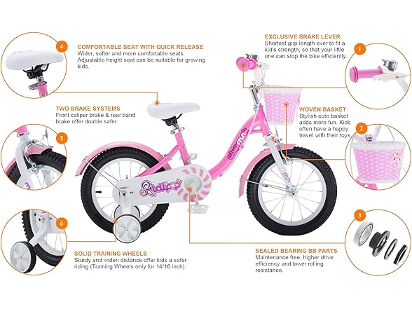 Royalbaby Chipmunk Girls Bike,14 Inch