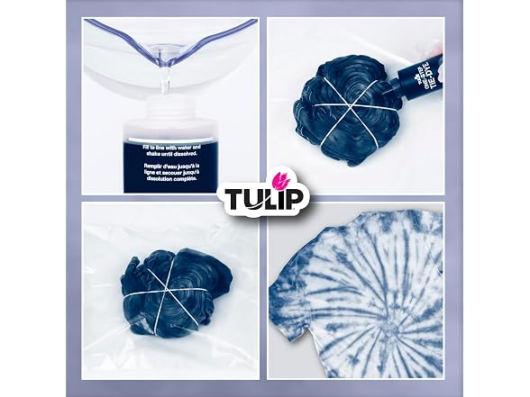 Tulip One-Step Tie-Dye Kit, Vibrant Colors for Fabric, Blue
