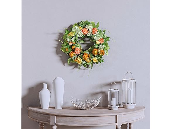 National Tree Company 24" Artificial Wreath with Lemons