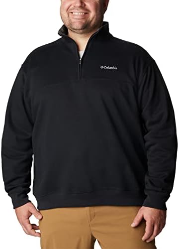 Columbia Men's Hart Mountain II Half Zip Fleece Jacket, Black, Large
