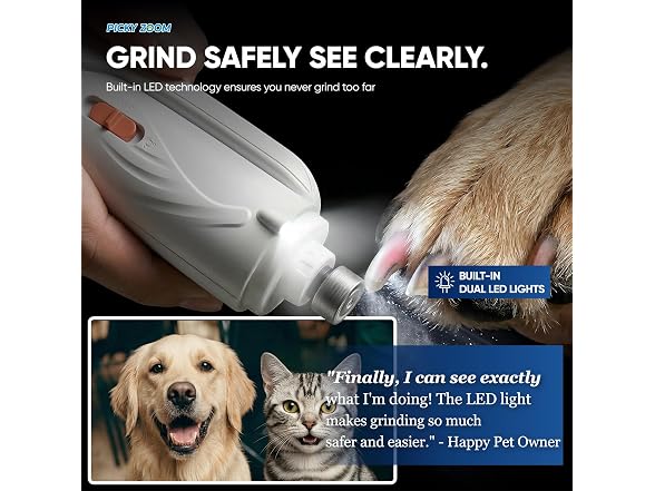 2-in-1 Dog & Cat Nail Clippers and Grinder wi