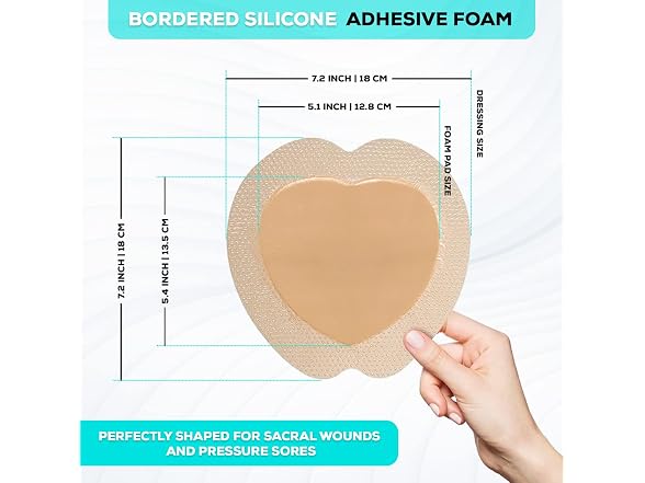 MedVance Sacral Foam Dressing 7x7 Box of 10
