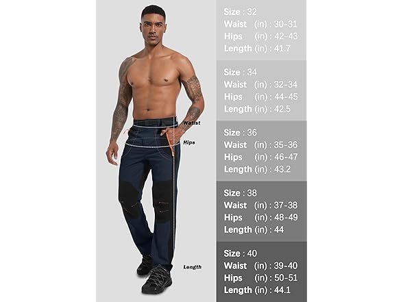 NIODGONIA Men's Hiking Cargo Pants