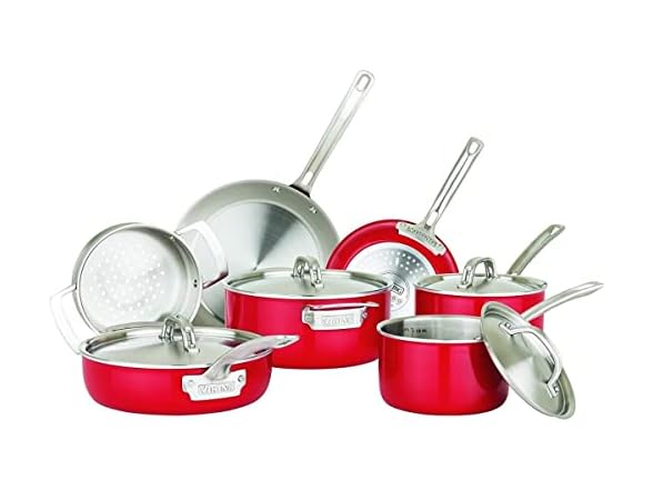 Viking Multi-Ply Color 2-Ply 11pc Cookware Set